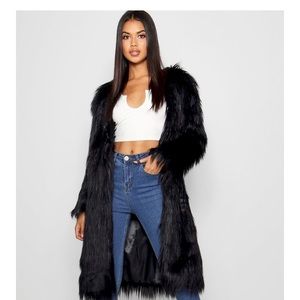 Shaggy Faux Fur Coat